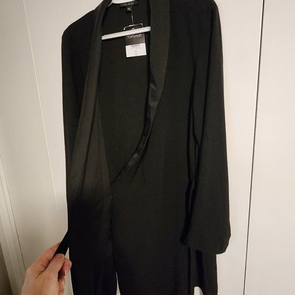 TopShop Front Wrap Mini Dress Blazer with Side Tie NWT | Size 10 - Picture 4 of 6